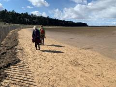 Heading from Holkham Gap towards the beach